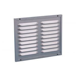 Nedco ventilatie kaderrooster 300x250 mm aluminium aluminium RAL 9006 62908907