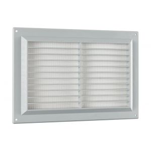 Nedco ventilatie schoepenrooster 250x170 mm PS kunststof grijs 63002305