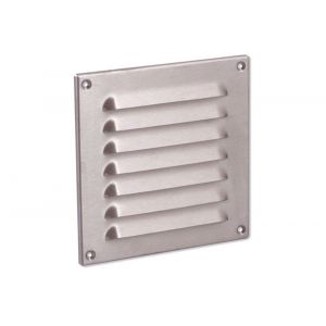 Nedco ventilatie schoepenrooster 160x160 mm RVS 63200711V