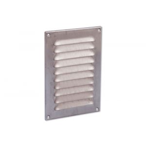 Nedco ventilatie schoepenrooster 150x220 mm RVS 63200911