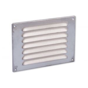 Nedco ventilatie schoepenrooster 220x150 mm RVS 63201011