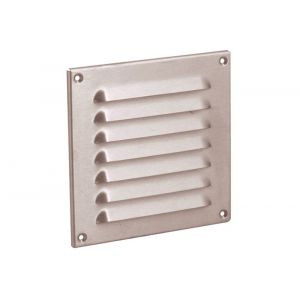 Nedco ventilatie schoepenrooster 200x200 mm RVS 63201111S