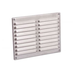 Nedco ventilatie schoepenrooster 250x200 mm RVS 63201411S