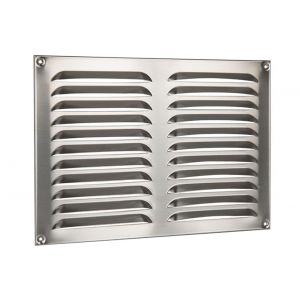 Nedco ventilatie schoepenrooster 320x220 mm RVS 63201811