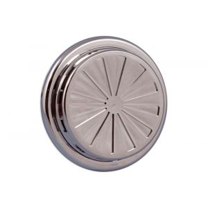 Nedco ventilatierooster verstelbaar diameter 100-150 mm PP kunststof chroom 64800108