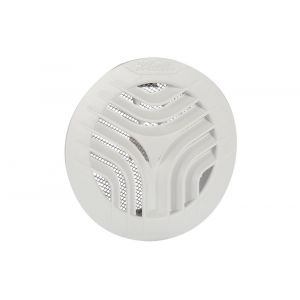 Nedco ventilatierooster diameter 125 mm wit met klemmen met gaas 64801100