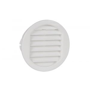 Nedco ventilatierooster diameter 43 mm met kraag nylon wit 64801800