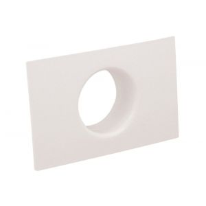 Nedco ventilatie aansluitbus diameter 100 mm op plaat kunststof wit 66100500