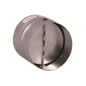 Nedco ventilatie afvoerslang buisverbinder met vlinderklep diameter 100 mm gegalvaniseerd staal 66104233V