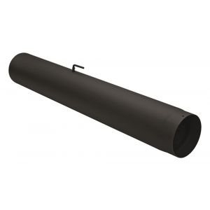 Nedco rookgasafvoer zwart staal 2 mm 150 mm pijp 100 cm met klep met condensring 68754301