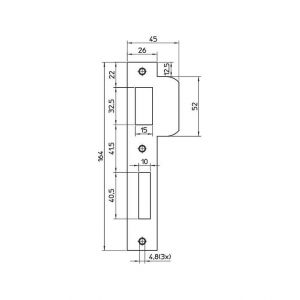 Nemef sluitplaat P 549/12/T 9054990120