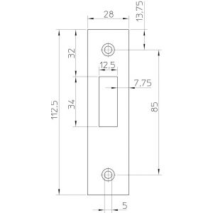 Nemef sluitplaat P 687/17/T bulk per 10 9068790000