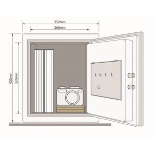 Yale kluis brandwerend YFM/420/FG2/B 10031264