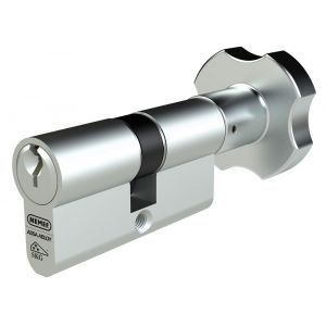Nemef dubbele Europrofielknopcilinder 133/9P 3 sleutels knop 5 mm en sleutel 15 mm verlengd gelijksluitend BW A000391624