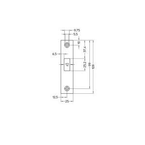 Nemef sluitplaat P 624/17/T bulk per 10 9062490010