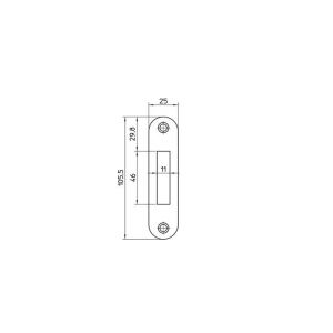 Nemef sluitplaat P 636/12/U bulk per 10 9063890090