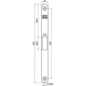 Nemef sluitplaat P 1759/02/U 9175990020