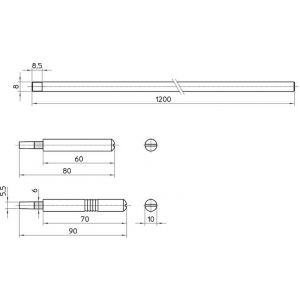 Nemef stang 1932 1200 mm 9193290010