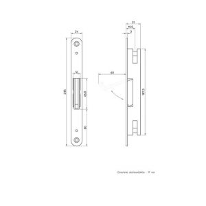 Nemef Flush-Bolt espagnoletslot 1995 9199500000