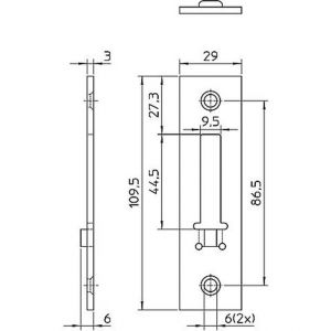 Nemef sluitplaat P 4208/12/T 9420890120