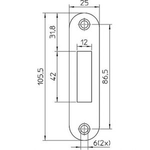 Nemef sluitplaat P 4228/17/U bulk per 10 9422890175