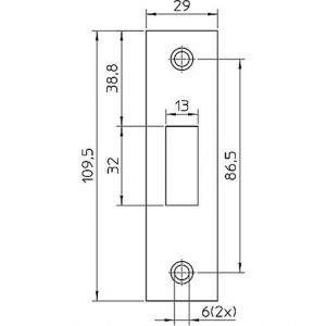 Nemef sluitplaat P 4328/17/T bulk per 10 9432890170