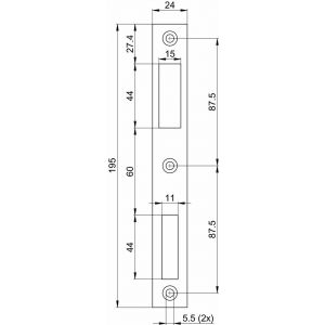 Nemef sluitplaat P 9500/12/T 9950090120