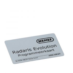 Nemef programmeerkaart 7315/06 Normal en Toggle function Radaris Evolution 9731506000