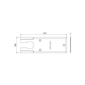 Assa Abloy afdekplaat voor DC420 DCCP307-----SSS A000308398