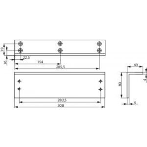 Assa Abloy hoekmontageplaat DCA107-----EV1- 10027526