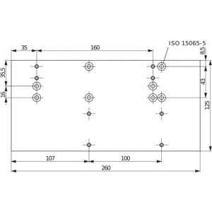 Assa Abloy tandem montageplaat DCA121-----EV1- 10027531