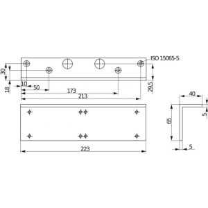 Assa Abloy hoekmontageplaat DCA122-----EV1- 10027532