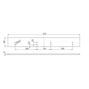 Assa Abloy uitvulplaat 5 mm DCA275-----EV1- A000301825