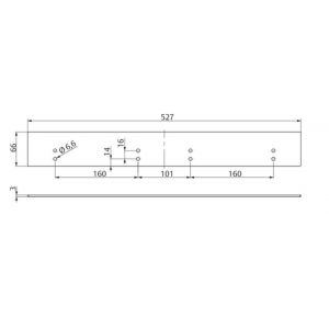 Assa Abloy uitvulplaat 3 mm DCA276-----EV1- A000301826