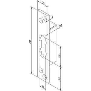 Abloy sluitplaat voor bijzetsloten LP780 10038871