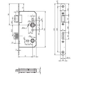 Assa Abloy badkamerdeurslot N10010008A1000K A000300221