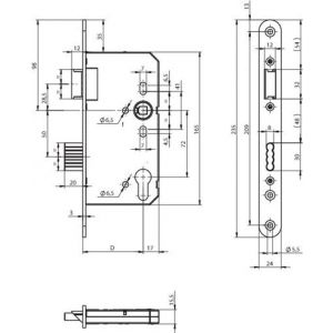 Assa Abloy deurslot brandwerend N10500009130004 A000192600