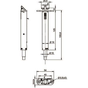 Assa Abloy bovenvergrendeling klapschoot N51100000000002 10049704