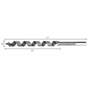 Labor FZ085230 Azobe slangenboor No-Axis zeskant 8.5x155/230 mm koker FZ085230-1KOO