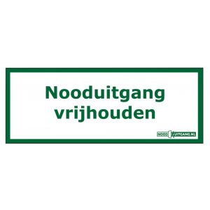 GFS SP 391 pictogram Nooduitgang vrijhouden 209x98 mm 4003.999.0006