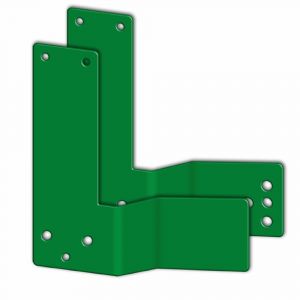 GFS M 381 GFS EH-Exit control montage hulpstuk voor paniekstangen verzet 50 mm DIN rechtse deuren groen 4003.999.0381