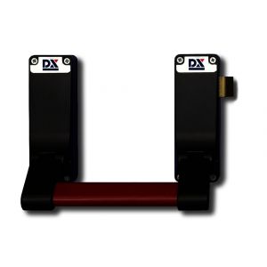 Dulimex DX PO 296 EB RZ anti-paniekstang DX 296 RZ enkele deur 1-puntssluiting opliggende dagschoot rood-zwart 4003.692.9694