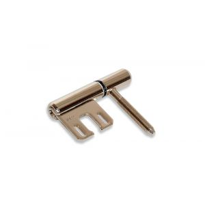 Dulimex DX HPL148250HK-0 Inboorpaumelle diameter 14 mm zwarte nylon ring voor houten deuren en metalen inmetselkozijnen staal vernikkeld