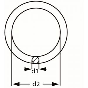 Dulimex DX 360-0960I gelaste ring 60-9 mm RVS AISI 316 9.957360960
