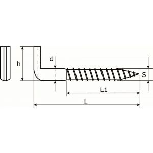 Dulimex DX 394-6100E sleuf schroefduim houtdraad 5.80x100x18 mm verzinkt 9.766394610