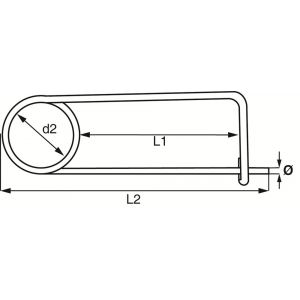 Dulimex DX 325-04E haarspeldveer 4 mm verzinkt 9.720330004