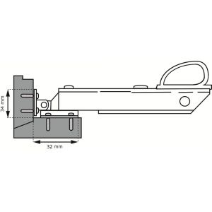 Dulimex DX RUZ-WKS-300WE raamuitzetter wegdraaibaar smalle montagevoet korte hendel voor klep- en uitzetramen SKG** RVS wit-wit 0218.104.0202