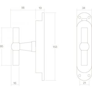 Intersteel Living 5620 T-kruk espagnolet nikkel 0018.562020