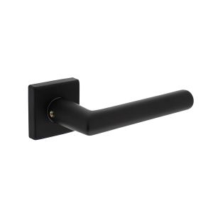 Intersteel Living 0058 gatdeel deurkruk Broome op rozet 50x50x10 mm met 7 mm nokken zwart 0023.005802A