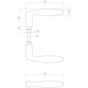 Intersteel Living 0587 deurkruk Jupiter RVS-mat zwart 0023.058700